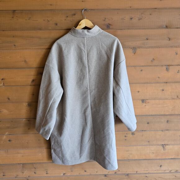 Old Navy Long-Line Cardigan Coat Camel Tan NWT XXL Button Front Jacket Blazer - Picture 3 of 5